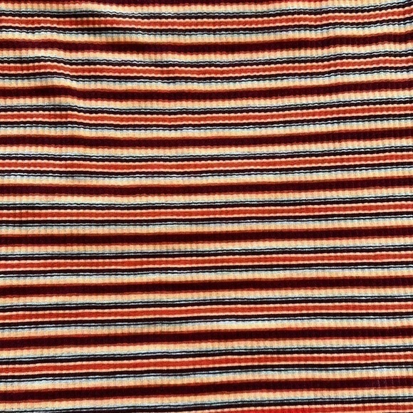 Topshop Striped Bodycon Mini Dress - Size 10 - Picture 4 of 6